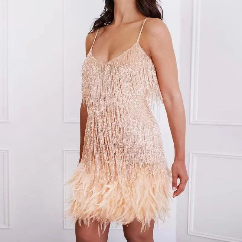 Vestido Vitória com lantejoulas