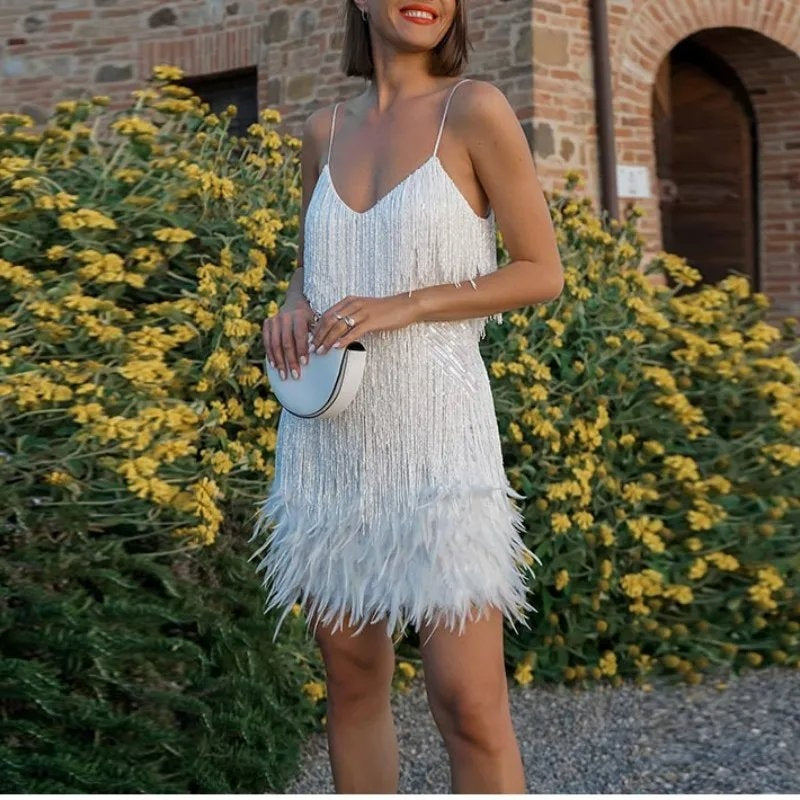 Vestido Vitória com lantejoulas