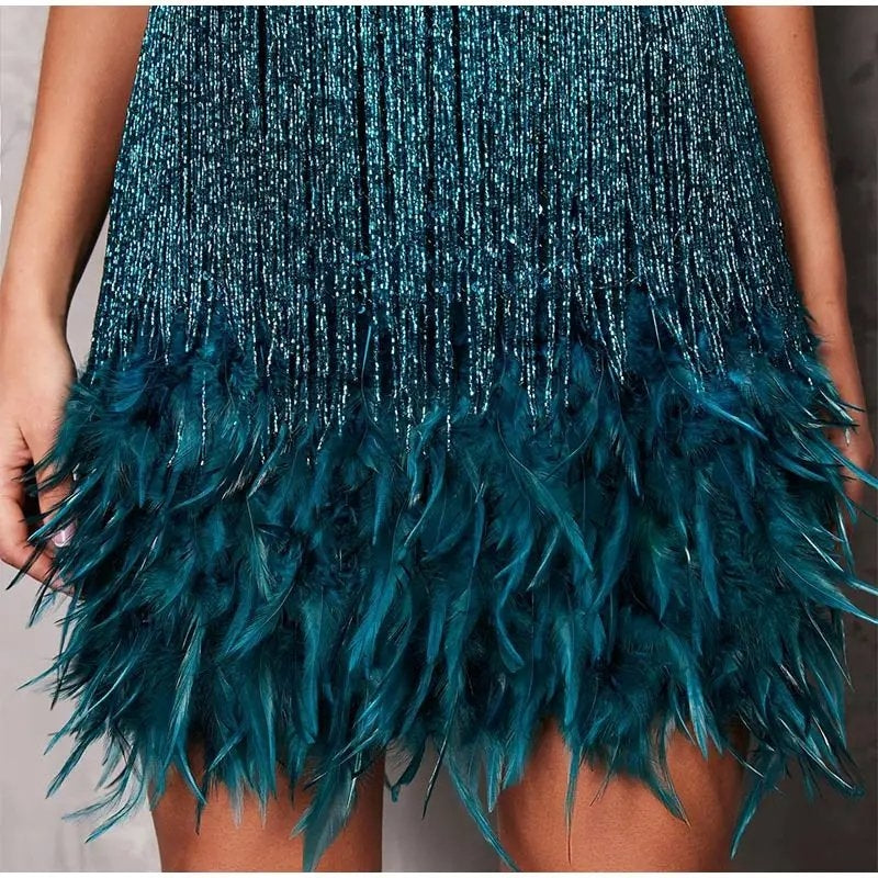 Vestido Vitória com lantejoulas