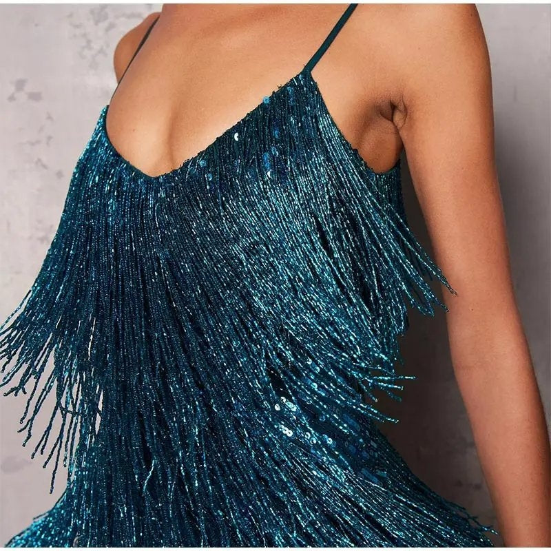 Vestido Vitória com lantejoulas
