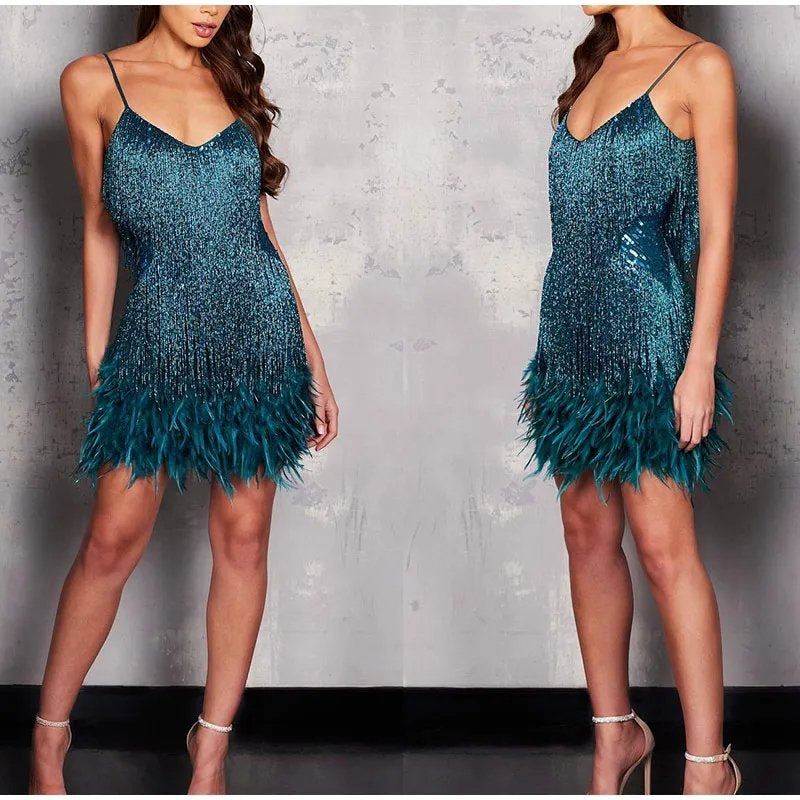 Vestido Vitória com lantejoulas