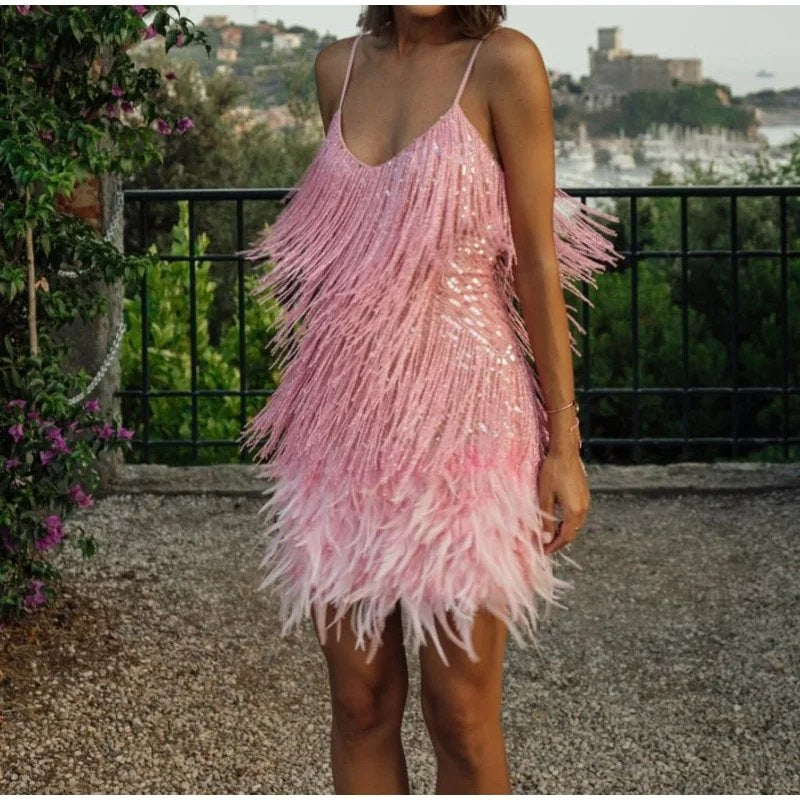 Vestido Vitória com lantejoulas
