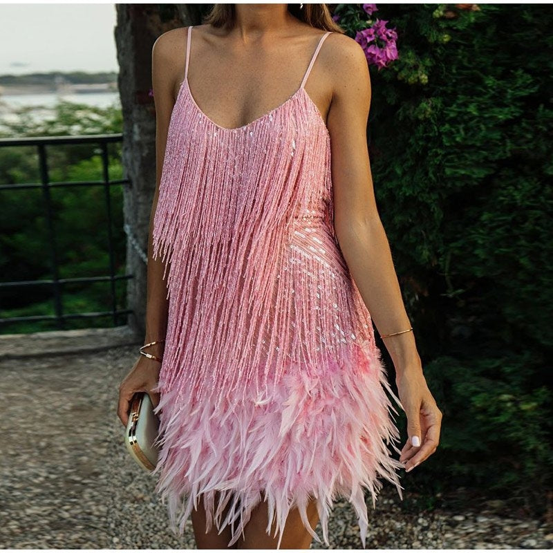 Vestido Vitória com lantejoulas