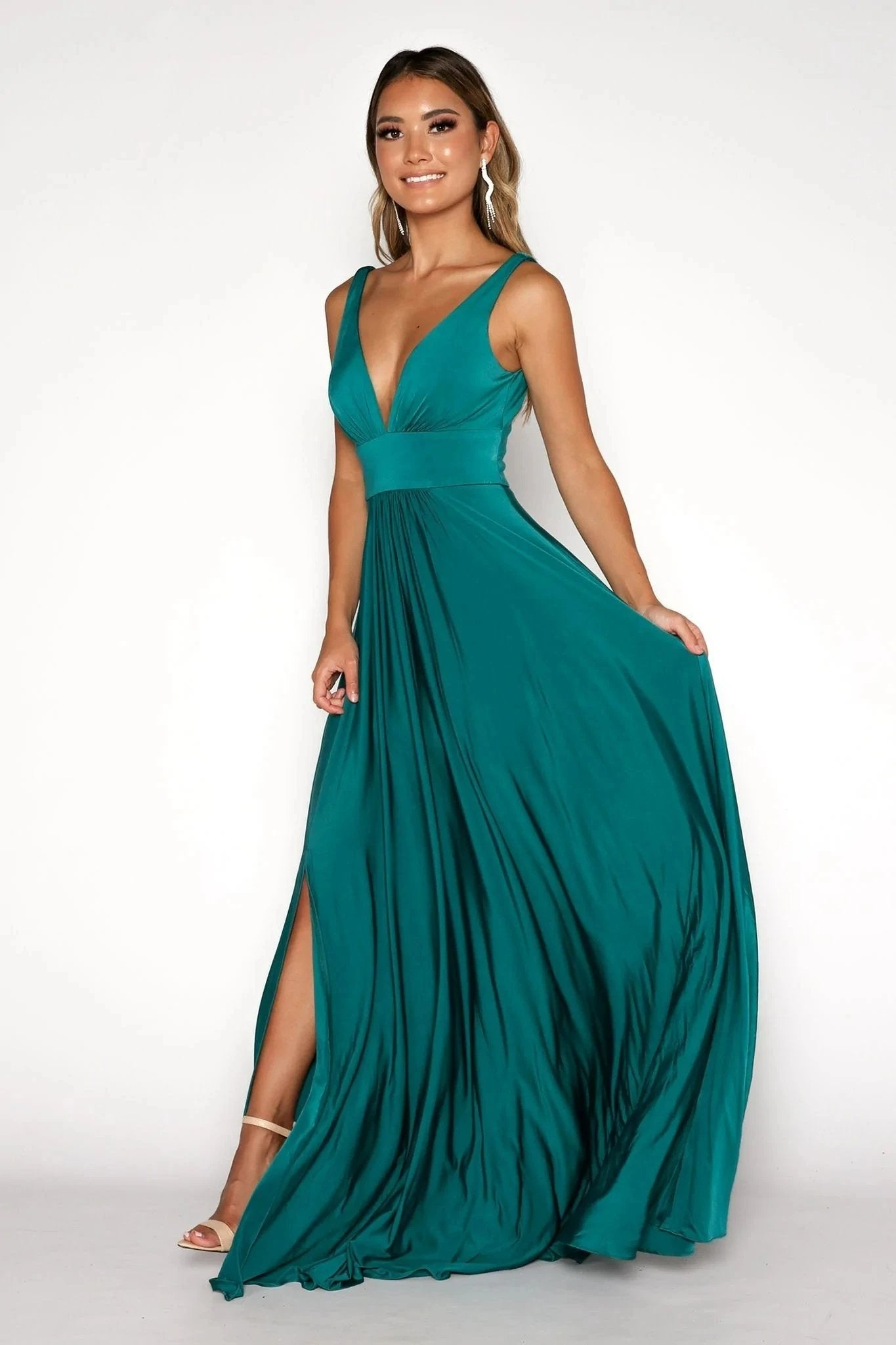 Vestido de Cetim Soraya
