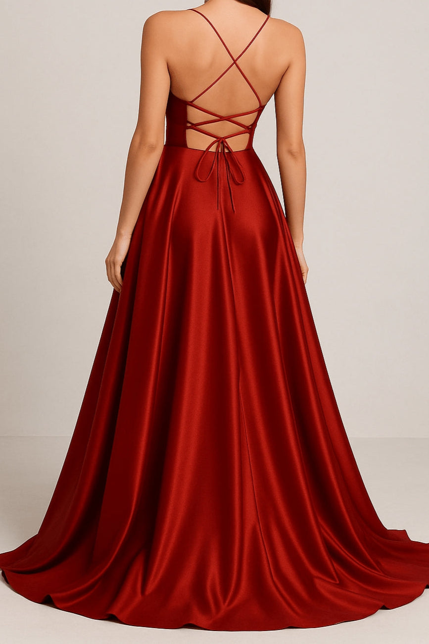 Vestido de Cetim Aurora