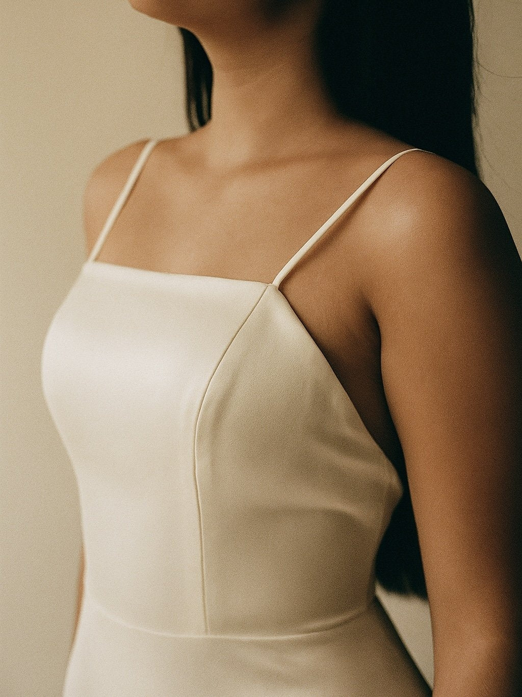 Vestido de Cetim Aurora - Noiva Civil