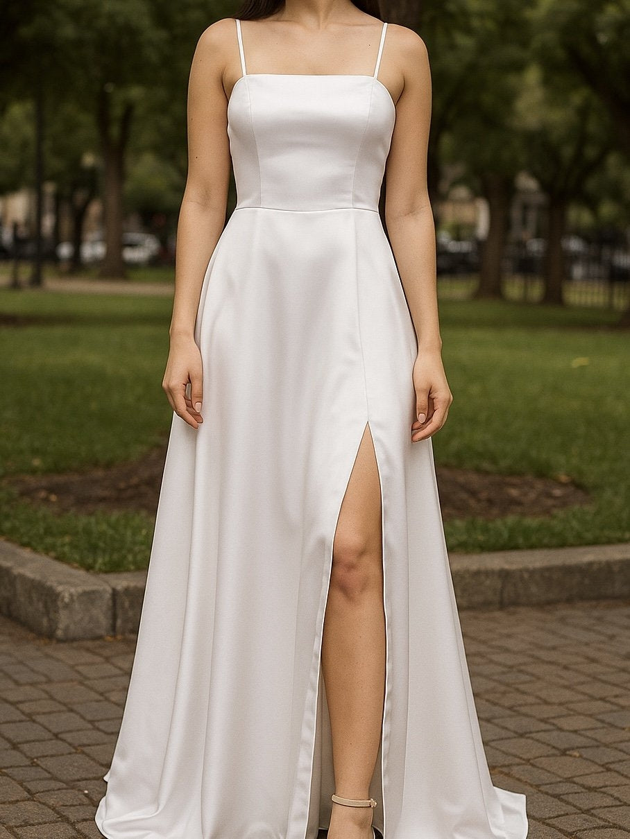Vestido de Cetim Aurora - Noiva Civil