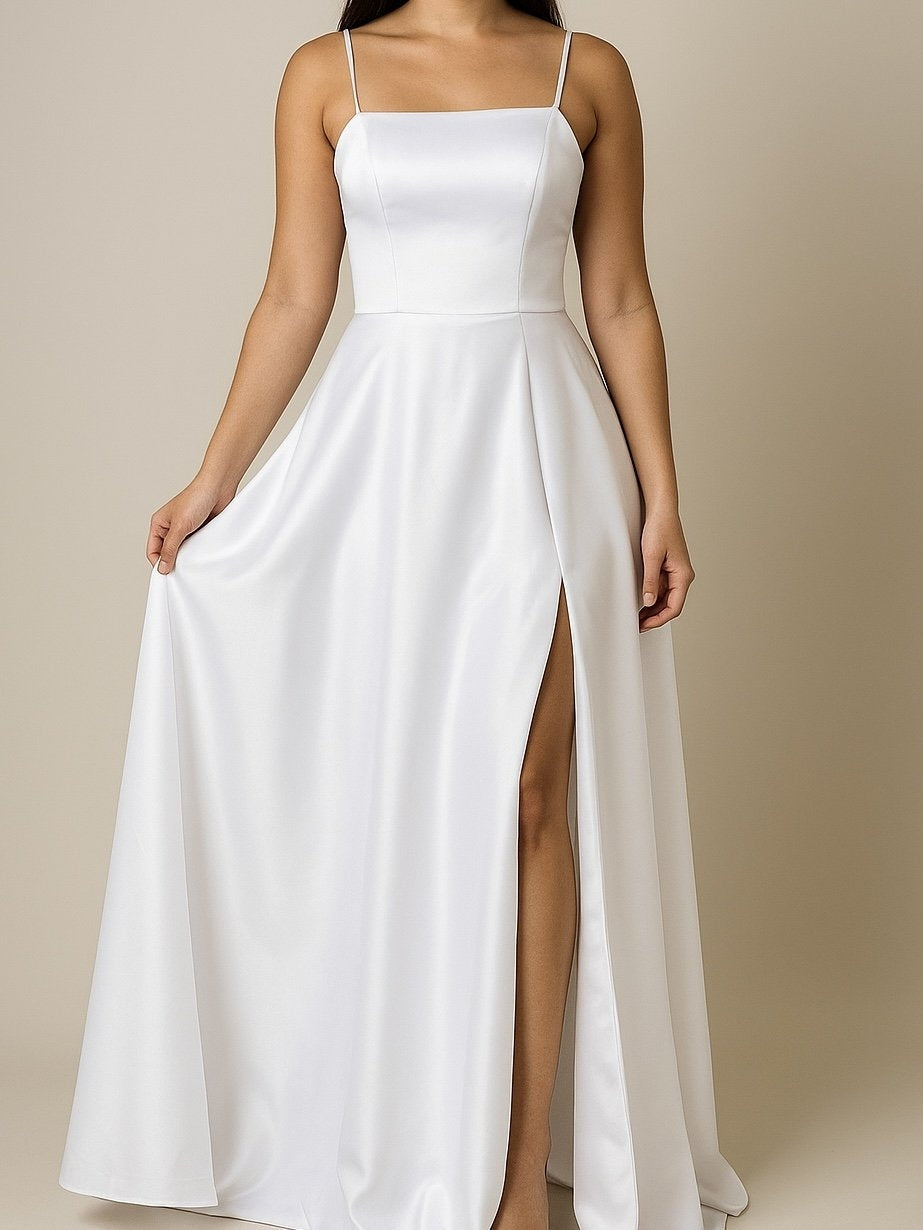 Vestido de Cetim Aurora - Noiva Civil
