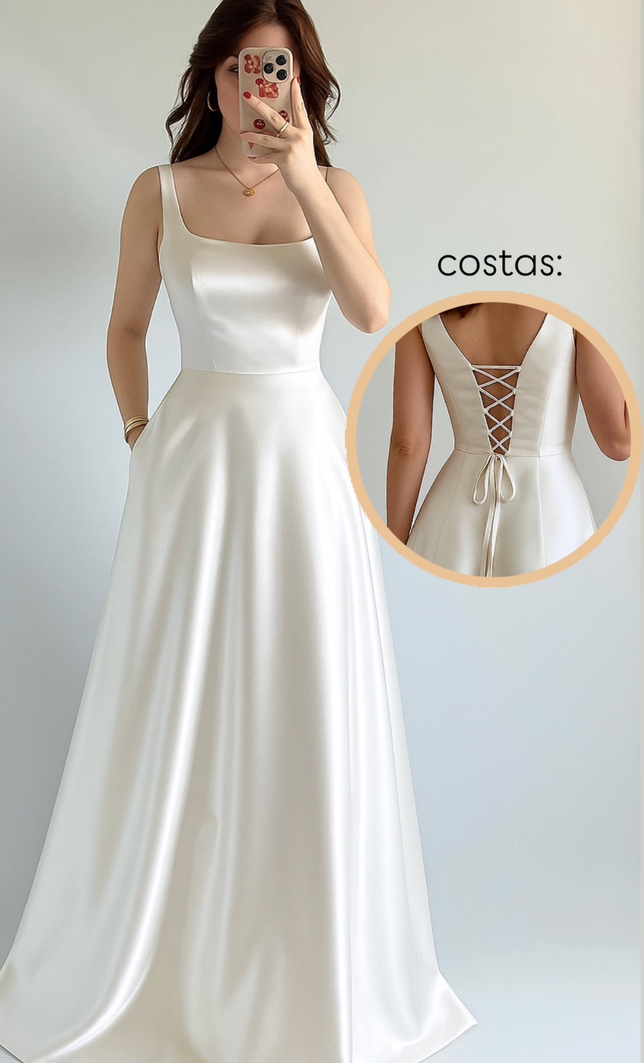 Vestido Anastasia Longo - Noiva Civil
