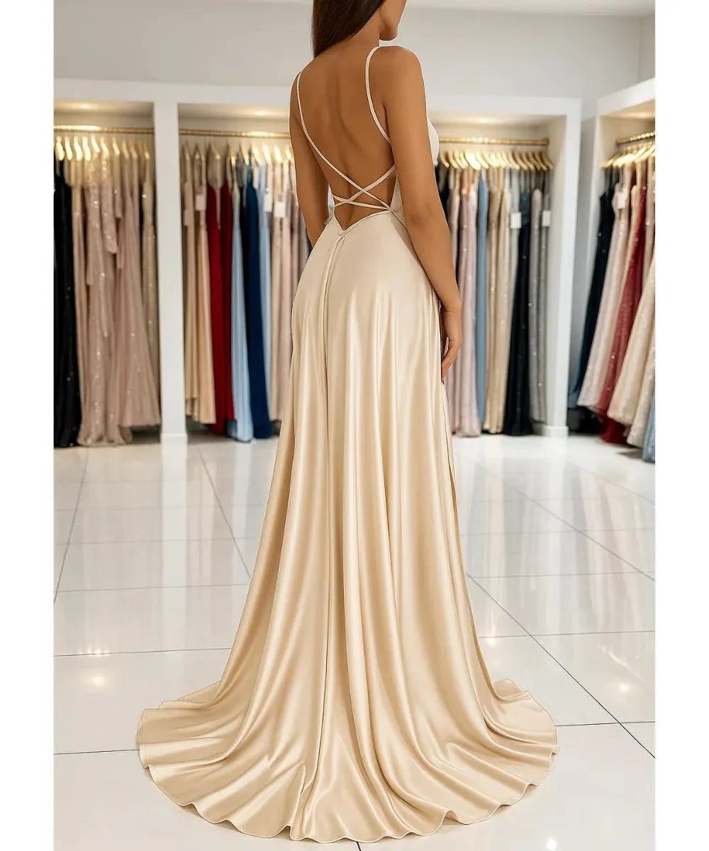 Vestido de Cetim Aurora